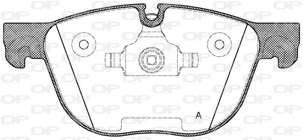 OPEN PARTS Комплект тормозных колодок, дисковый тормоз BPA1297.00